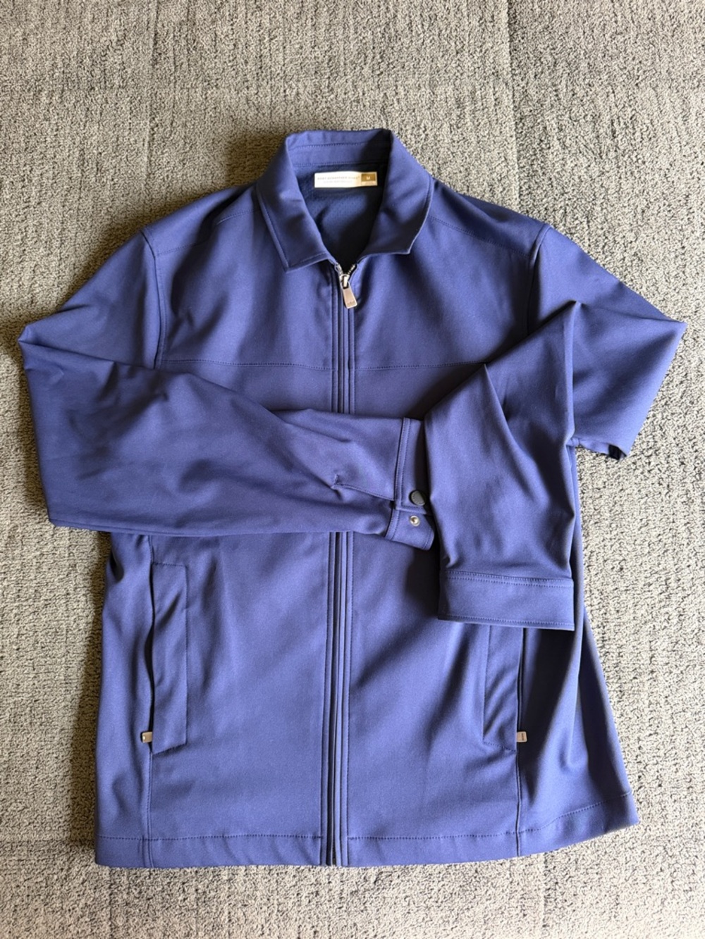 Hart Schaffner Marx Colbalt/Navy Blue Lightweight Zip Jacket — Medium
